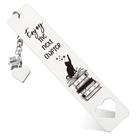 Marcador THRXOBN em aço inoxidável Cat Design 13 cm x 2,5 cm