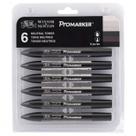 Marcador Winsor & Newton ProMarker 06 Tons de Cinza