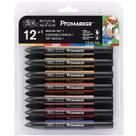 Marcador Winsor & Newton ProMarker Mangá Set 1 12 Cores + Blender