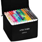 Marcadores ANICTOBS 120 Cores Kit de Desenho com Tinta à Base de Álcool