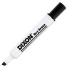 Marcadores apagáveis a seco Dixon Wedge Tip Black, pacote com 12 unidades 92107