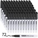 Marcadores apagáveis a seco SFAIH Fine Tip Black, pacote com 72 unidades para quadro branco