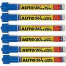 Marcadores Auto Writer 6 unidades azul, canetas de apagar com água