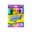 Marcadores Crayola Clicks Retráteis e Laváveis para Crianças - Pacote com 10 ou Mais
