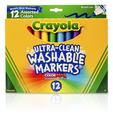 Marcadores Crayola Ultra Clean 12 Broad Line não tóxicos