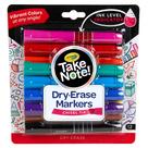 Marcadores de apagar a seco Crayola Take Note, quadro branco de 12 quilates para professores