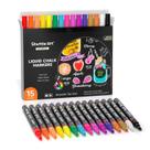 Marcadores de giz Shuttle Art 15 cores vibrantes para quadros-negros