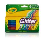 Marcadores de Glitter Crayola - Pacote com 6 Unidades
