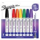 Marcadores de pintura Sharpie de ponto médio à base de óleo de 8 cores