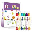 Marcadores de Pontos Dardugo 6 Cores Laváveis 120 ml Kit