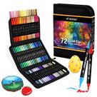 Marcadores de tinta acrílica Pagather 72 cores Dual Tip