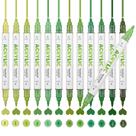 Marcadores de Tinta Acrílica ZZWUAPT de Ponta Dupla 1-5 mm, Pincel e Fina