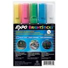 Marcadores fluorescentes Wet Erase EXPO Bright Sticks, 5 unidades