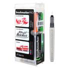 Marcadores Karin Brushmarker Pro, conjunto com 12 unidades, à base de água Marcadores Karin Brushmarker Pro, conjunto com 12 unidades, à base de água