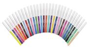 Marcadores laváveis School Smart Fine Tip, cores variadas x30