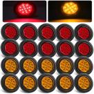Marcadores LED Konrali 2.5 - Redondos, 13 LEDs com Refletores
