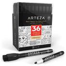 Marcadores para quadro branco ARTEZA - Ponta fina, 36 unidades com borrachas