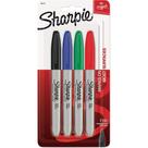 Marcadores Permanente Ponta Fina com 4 Cores Sharpie 30174 1 ed Marcadores Permanente Ponta Fina com 4 Cores Sharpie 30174 1 ed