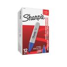 Marcadores permanentes Sharpie Broad Chisel Tip Blue, pacote com 12