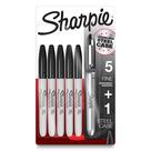 Marcadores permanentes SHARPIE Fine Point Black 6 unidades