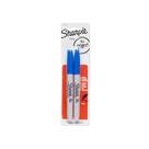 Marcadores permanentes Sharpie Fine Point Blue, pacote com 2