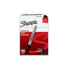 Marcadores Permanentes Sharpie Fine Point Pretos - Pacote com 36 Unidades