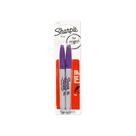 Marcadores permanentes Sharpie Fine Point Purple, pacote com 2