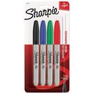 Marcadores permanentes Sharpie punta fina, paquete de 4