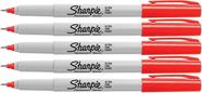 Marcadores permanentes Sharpie Red Ultra Fine Point, 5 unidades