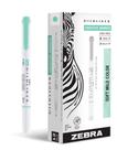 Marcadores Zebra Pen Mildliner de ponta dupla, azul e verde, pacote com 12