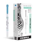 Marcadores Zebra Pen Mildliner de ponta dupla, pacote com 12, azuis