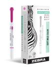 Marcadores Zebra Pen Mildliner de ponta dupla, pacote com 12, fúcsia