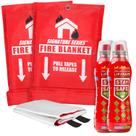 Marcas certificadas de extintores de incêndio StaySafe All-in-1, pacote com 2