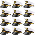 Marinheiros de iate ajustáveis brancos Captain Hats SGBETTER x12