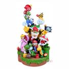 Mario e Personagens diorama estátua decorativa grande