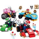MARIO KART Blocos Montar Coleção 4 Veículos com bonecos