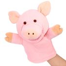 Marionete de mão Easfan Pig com boca e braços móveis de 25 cm