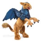 Marionete de mão Folkmanis Griffin bege/azul/preto