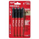 Marker Milwaukee Inkall Point Fine Black, pacote com 4