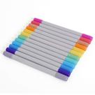Marker Zink Colorful Fine & Chisel Double Twin Tip, pacote com 12