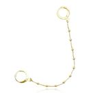 Market Place - Brinco Ear Cuff Esferas (Banho Ouro)