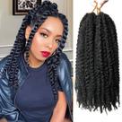 Marley Twist Braiding Hair TUVOJALE Afro Kinky Curly 35 cm, 8 pacotes Marley Twist Braiding Hair TUVOJALE Afro Kinky Curly 35 cm, 8 pacotes