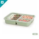 Marmita 3 Divisórias 1,8L Pote com Tampa Alimentos Microondas Freezer Reutilizável Lancheira Grande Marmita 3 Divisórias 1,8L Pote com Tampa Alimentos Microondas Freezer Reutilizável Lancheira Grande