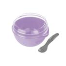 Marmita Bowl Com Tampa E Colher Plasvale 0,5 Litro - Rosa