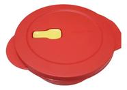 Marmita cristalwave micro-ondas litros vermelha da tupperware