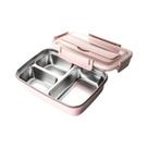 Marmita De Aço Inoxidável Durável E À Prova De Vazamentos Com 3/4 Compartimentos, Container Bento Marmita De Aço Inoxidável Durável E À Prova De Vazamentos Com 3/4 Compartimentos, Container Bento
