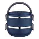 Marmita dupla inox 1,4l com alça euro home lb1234 azul