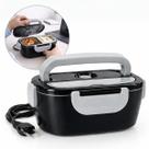 Marmita Elétrica Portátil Bivolt 1,5L 60W com Aquecimento a Vapor, Trava de Segurança e Porta Talheres Ideal para Trabalho e Viagens