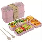 Marmita Fitness Lunch Box 900ml 3 Andares C/colher Garfo