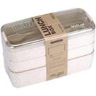 Marmita Fitness Lunch Box 900ml 3 Divisórias Colher Garfo Marmita Fitness Lunch Box 900ml 3 Divisórias Colher Garfo
